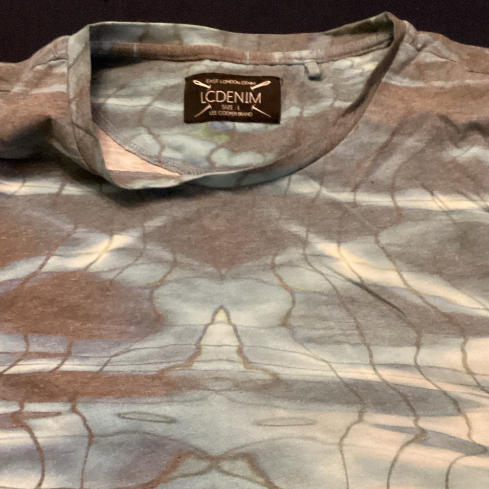 Men's Stylish Blue and Gray Tee